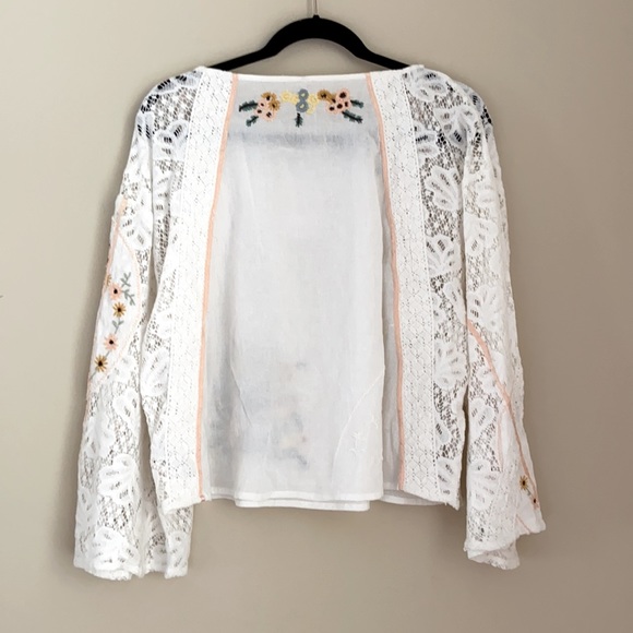 Free People Paris Picnic Patchwork Lace Top - Picture 7 of 9